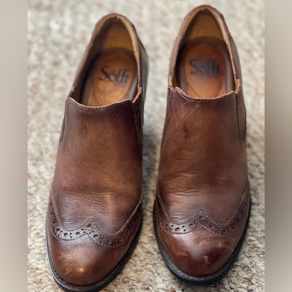 Sofft Weston Chelsea Boot Women's 8M Western Wingtip Brown Boots 1102500 - Picture 1 of 5